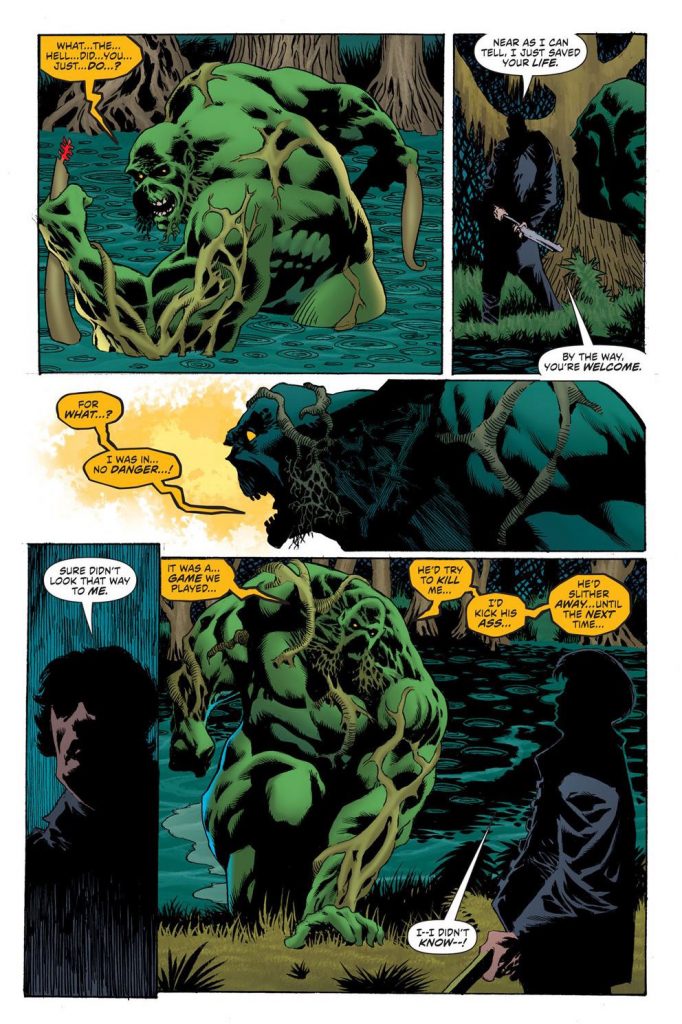 Swamp Thing and Matt Cable meet once again
