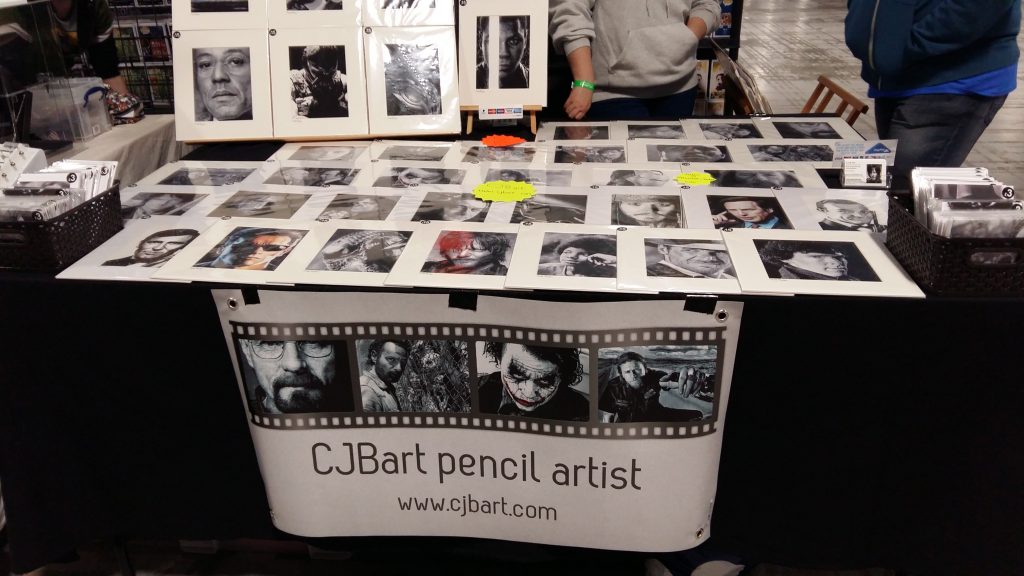 C J Bart at Film & Comic Con Manchester 2016