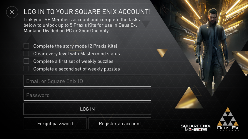 Deus Ex Go Game Crossover