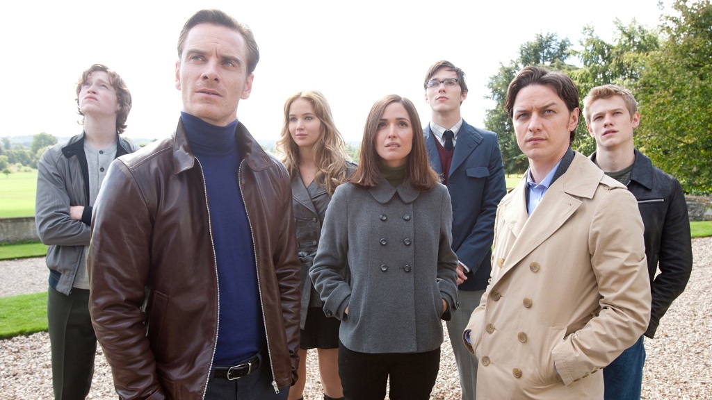 Lineup of the main cast in X-Men: First Class