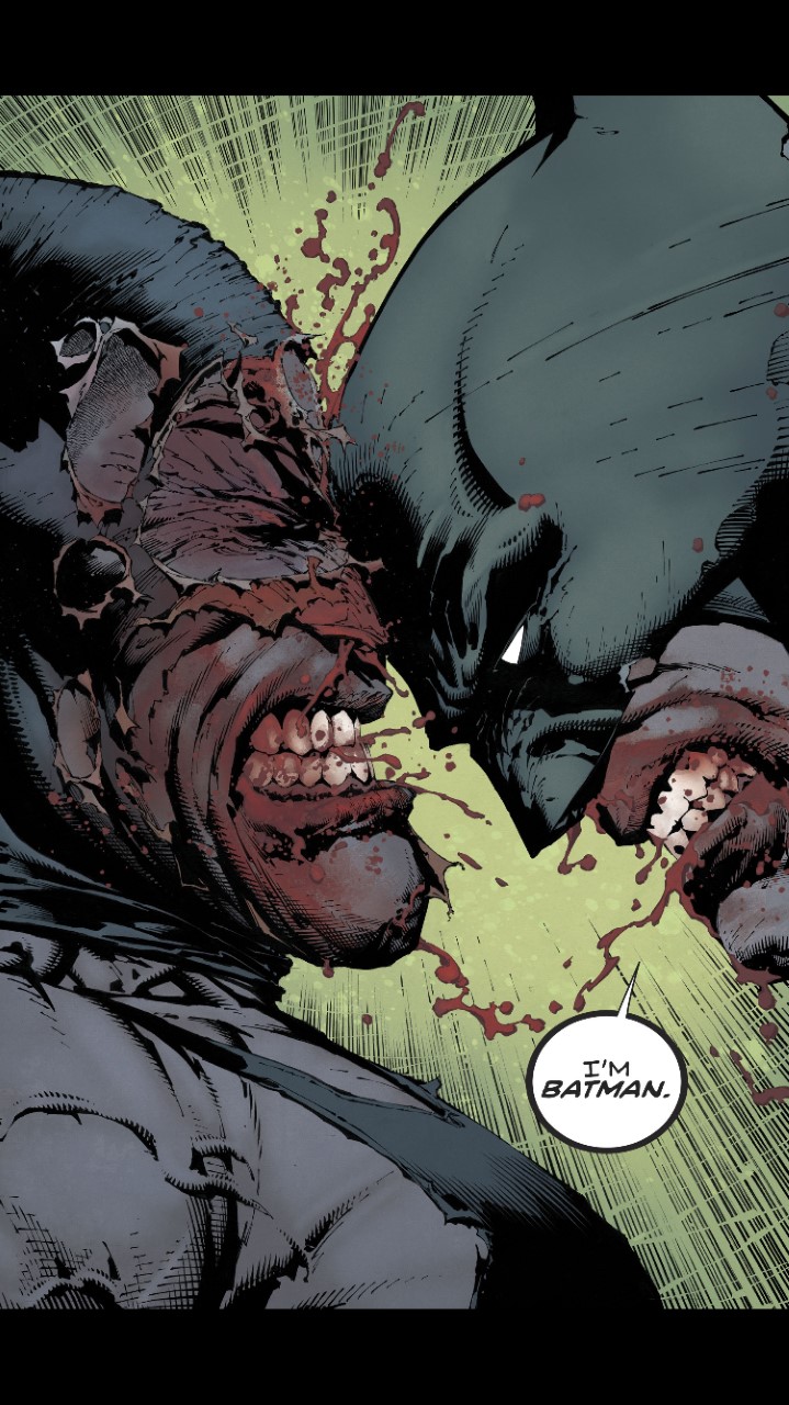 Batman head butts the hell out of Bane