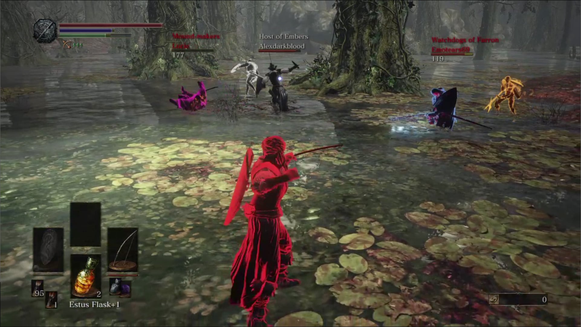 Dark Souls 3 Farron Watchdogs Swamp PVP brawl