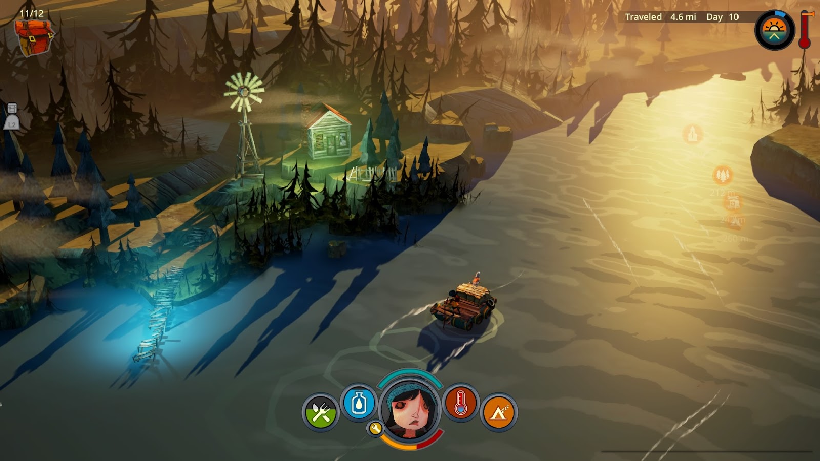 The Flame in the Flood river raft travel