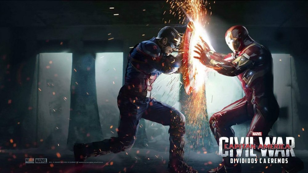 Captain America and Iron Man's epic battle in Civil War